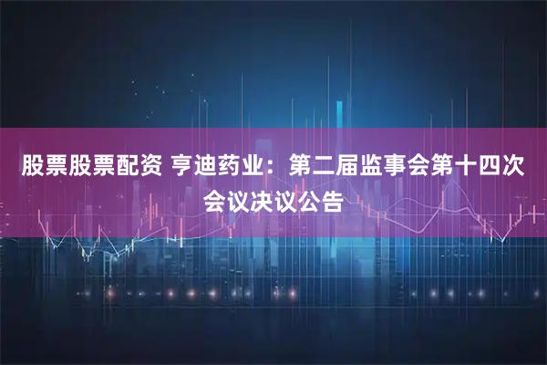 股票股票配资 亨迪药业：第二届监事会第十四次会议决议公告