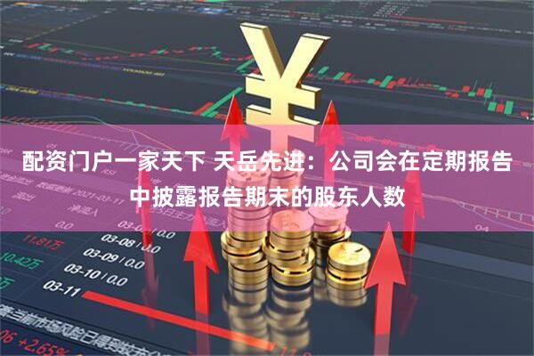 配资门户一家天下 天岳先进：公司会在定期报告中披露报告期末的股东人数