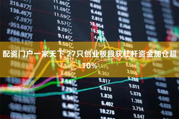 配资门户一家天下 27只创业板股获杠杆资金加仓超10%